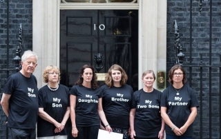 Anyone's Child family members at Downing Street