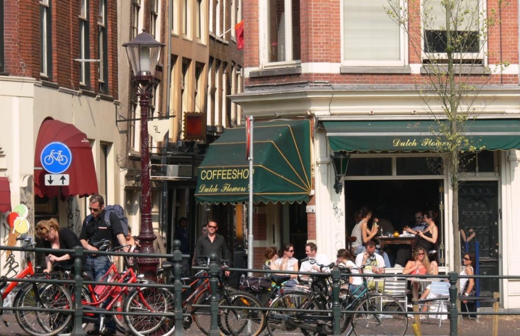 Amsterdam coffee shop selling cannabis